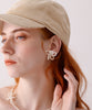 Pearl fluorine earrings