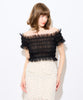 [Reservation] 2WAY shirring tulle blouse