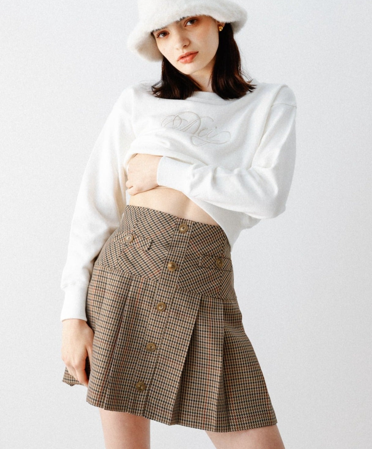 [Reservation] Pleated mini skirt