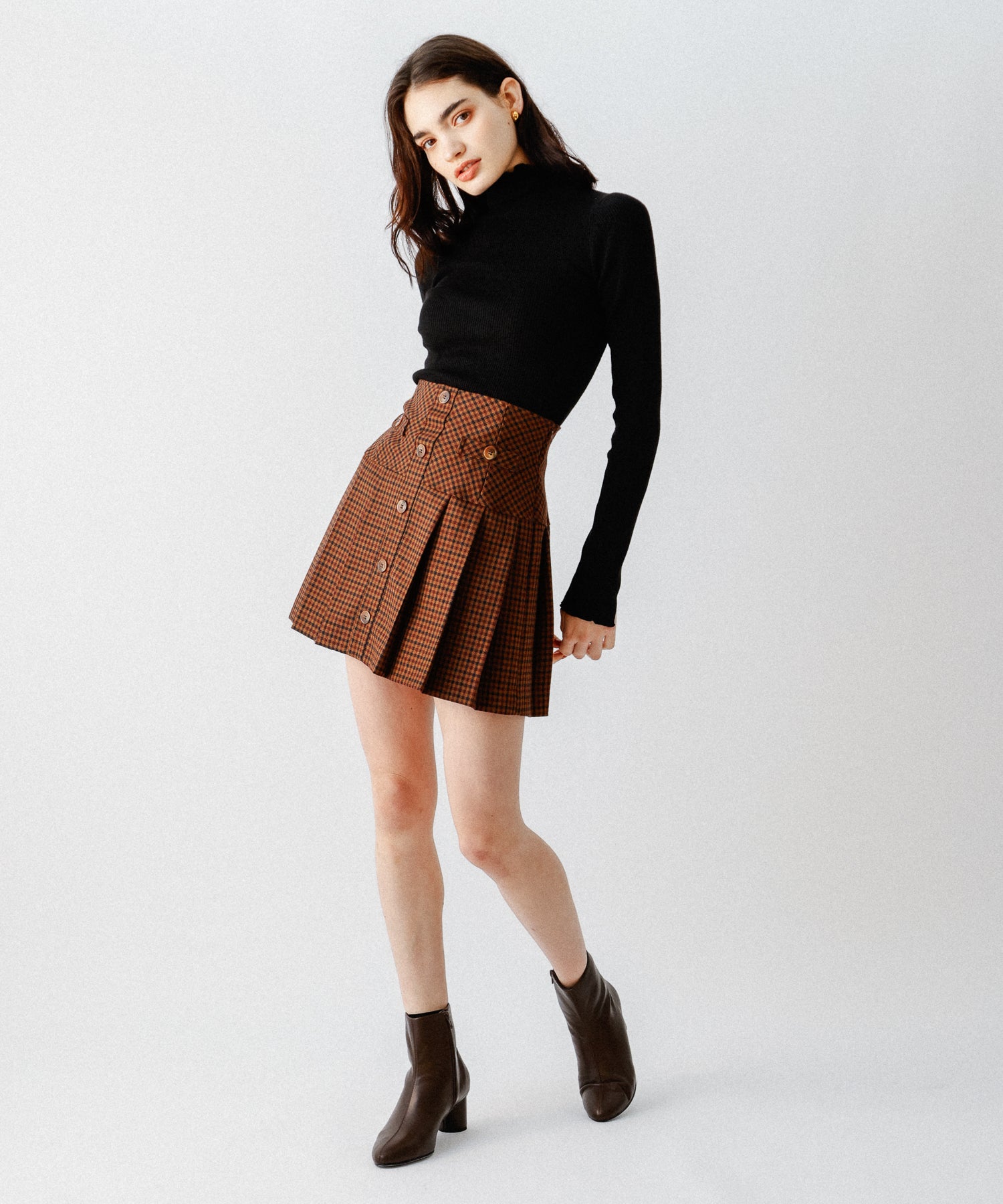 [Reservation] Pleated mini skirt