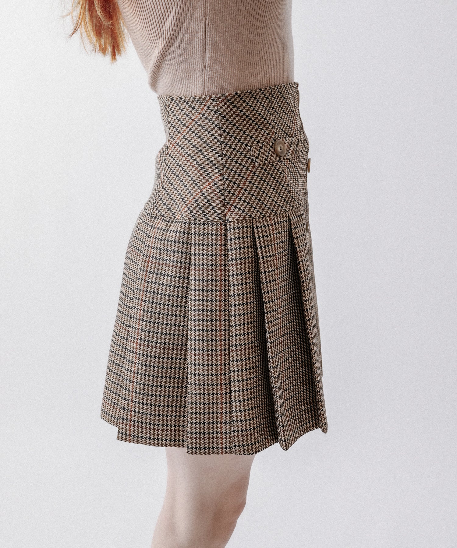 [Reservation] Pleated mini skirt