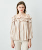Frill Gather Off Short Blouse