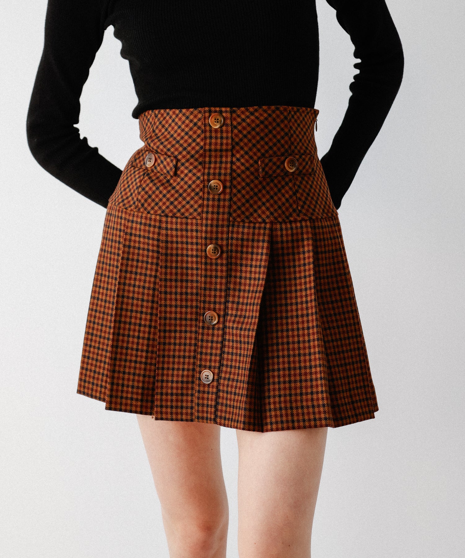 [Reservation] Pleated mini skirt