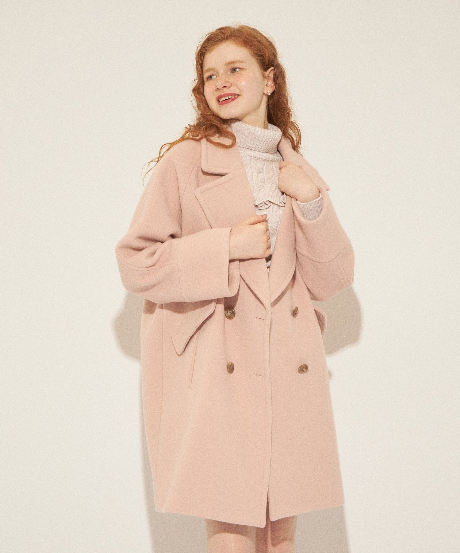 Double button wool coat