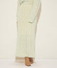 Mohayashaggy cable knit skirt