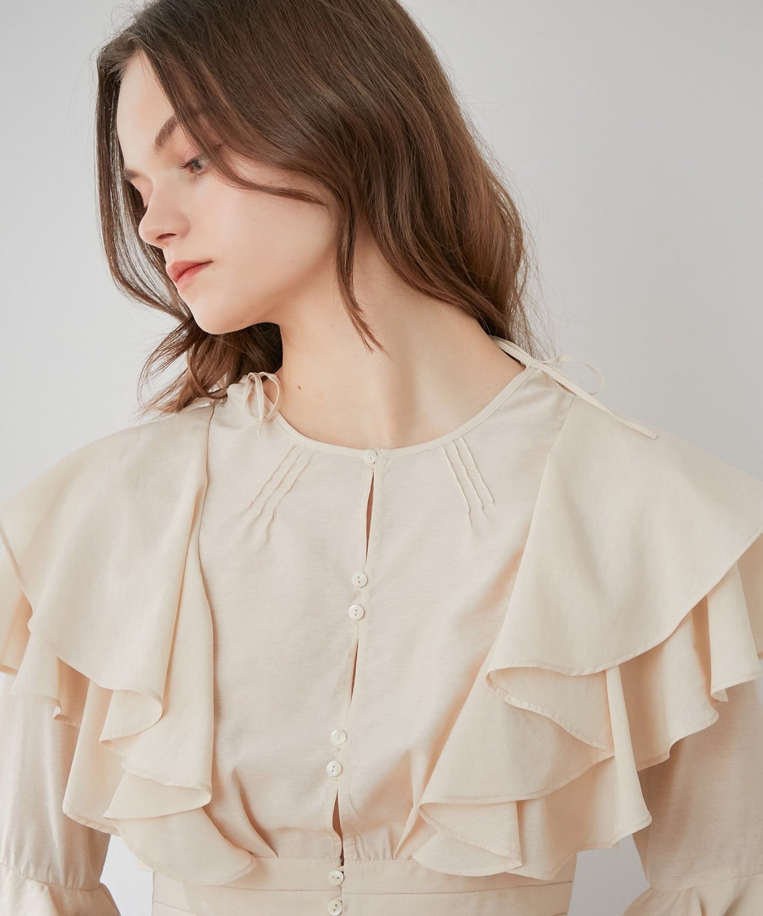 St.cecilia PEANUT BLOUSE アイボリー | annepediatra.com.br