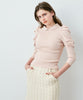 PETITE Color puff sleeve knit