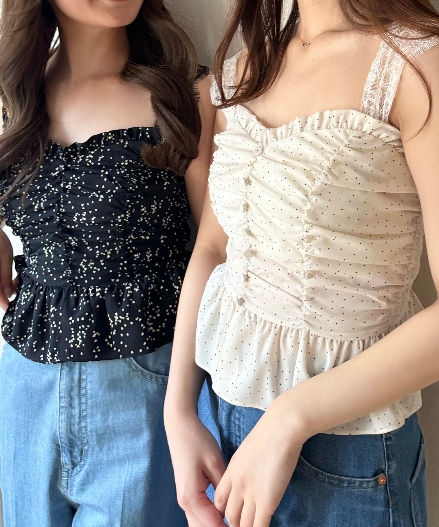 [Reservation] Race gather camisole